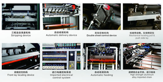 17.8kw 1080mm Format Mesin Pemotong Mati Pengupasan