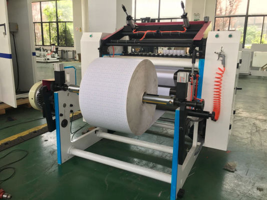 PLC Automatic Thermal Paper Slitting Rewinding Machine 110m / mnt