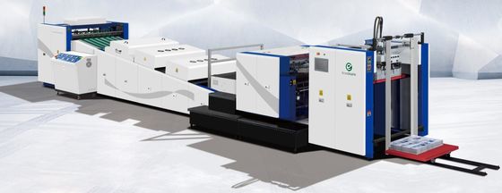 Air berbasis UV varnish Overall dan Spot Coating Machine Untuk Paperboard