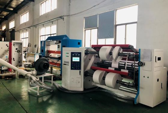 Rewinder Slitter Kertas Termal Label Lengket 300m / mnt