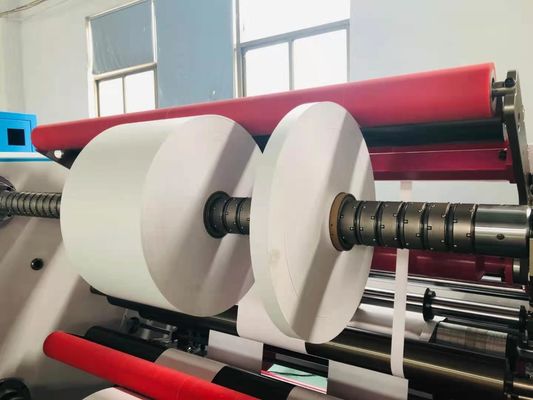 Rewinder Slitter Kertas Termal Label Lengket 300m / mnt