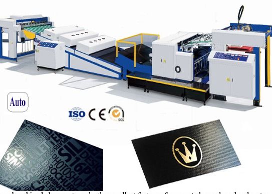 Air berbasis UV varnish Overall dan Spot Coating Machine Untuk Paperboard