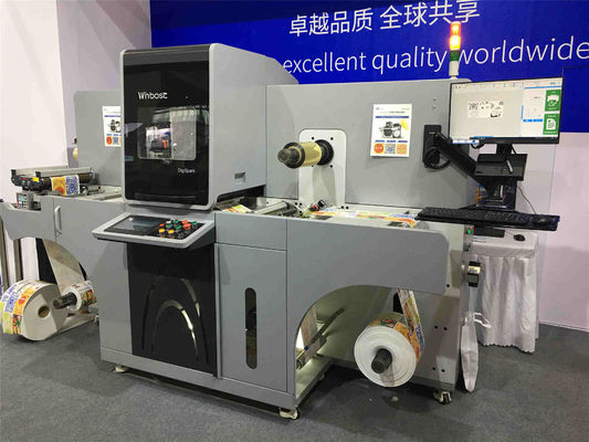 Cold Foil Stamping UV Varnishing Machine 10m / Min Untuk Label Anggur
