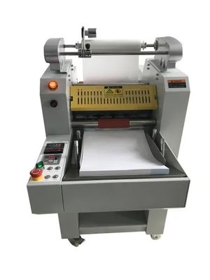 25um Film 340mm Hidrolik Satu Sisi Laminator Untuk Pencetakan Laser