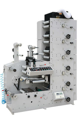2 Warna 60m / Min Mesin Cetak Film Stiker Label Flexo CNC