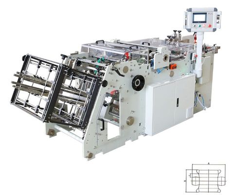 ECOO L-800A Fast Food Mesin Kartoning Tiga Dimensi Mesin Pembentuk Kotak Kertas