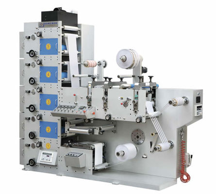 6 Warna Printer Label UV Flexographic Dengan Silinder Anilox Keramik