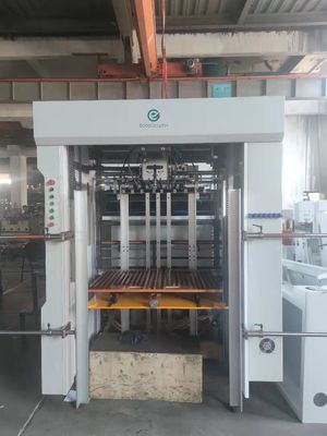 Mesin pemotong mati flatbed otomatis dengan striping blanking