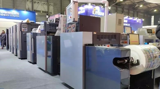 Mesin Cetak Label Lebar Web 680mm Otomatis Mesin Cetak Offset Rotary