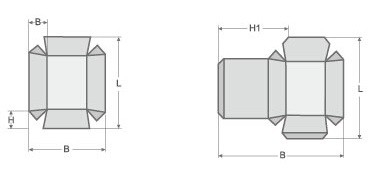 Mesin Pembuat Kotak Kertas Bergelombang 8kw 400PCS / Min Dengan 100mm Kosong