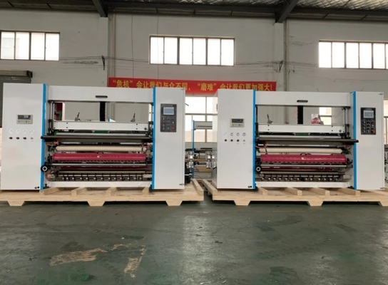 ECOO T-1400C 1400mm ATM tanpa poros Termal Paper Roll Slitter Rewinder 1400mm